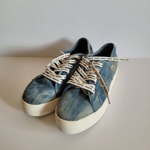 Juicy Couture Denim Blue Jean Material Sneakers Women 8 Shoes